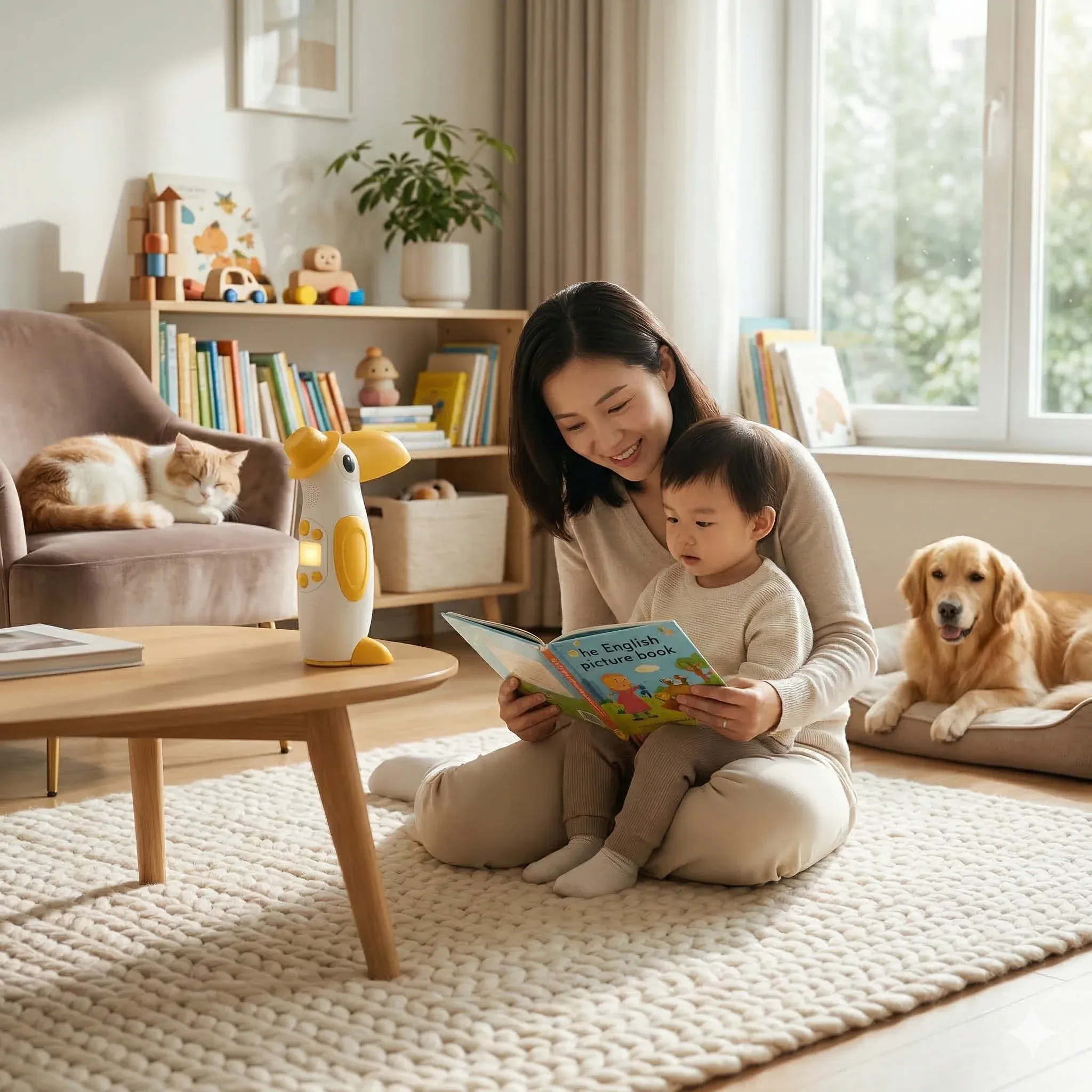 亲子共读场景展示